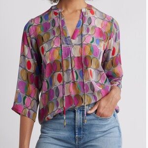 Colorful Geometric Women's Blouse